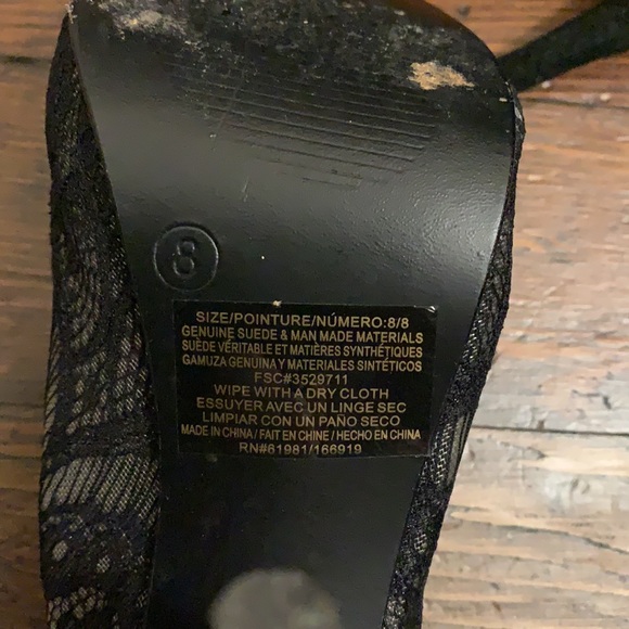 🔥 Suede and lace heels - Picture 4 of 5